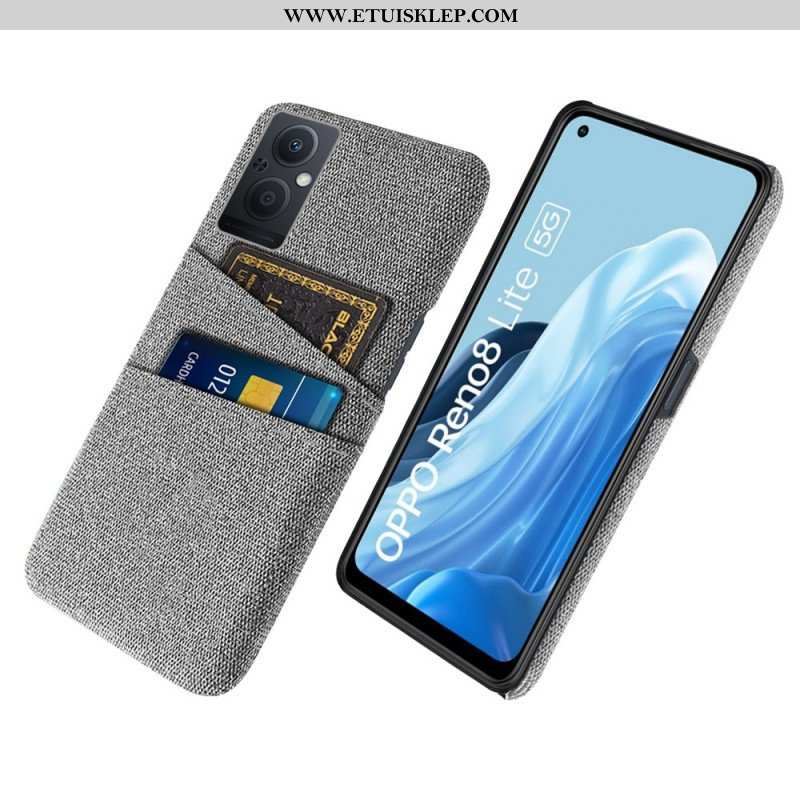 Etui do Oppo Reno 8 Lite Tkanina Na Karty